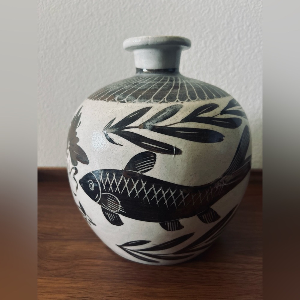 🛑SOLD🛑 Vintage Chinese Cizhou Style Vase | Kiln | Minimalist - Picture 3 of 6